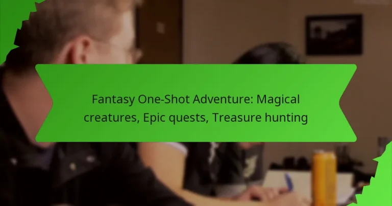 Fantasy One-Shot Adventure: Magical creatures, Epic quests, Treasure hunting