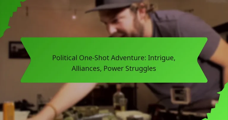 Political One-Shot Adventure: Intrigue, Alliances, Power Struggles